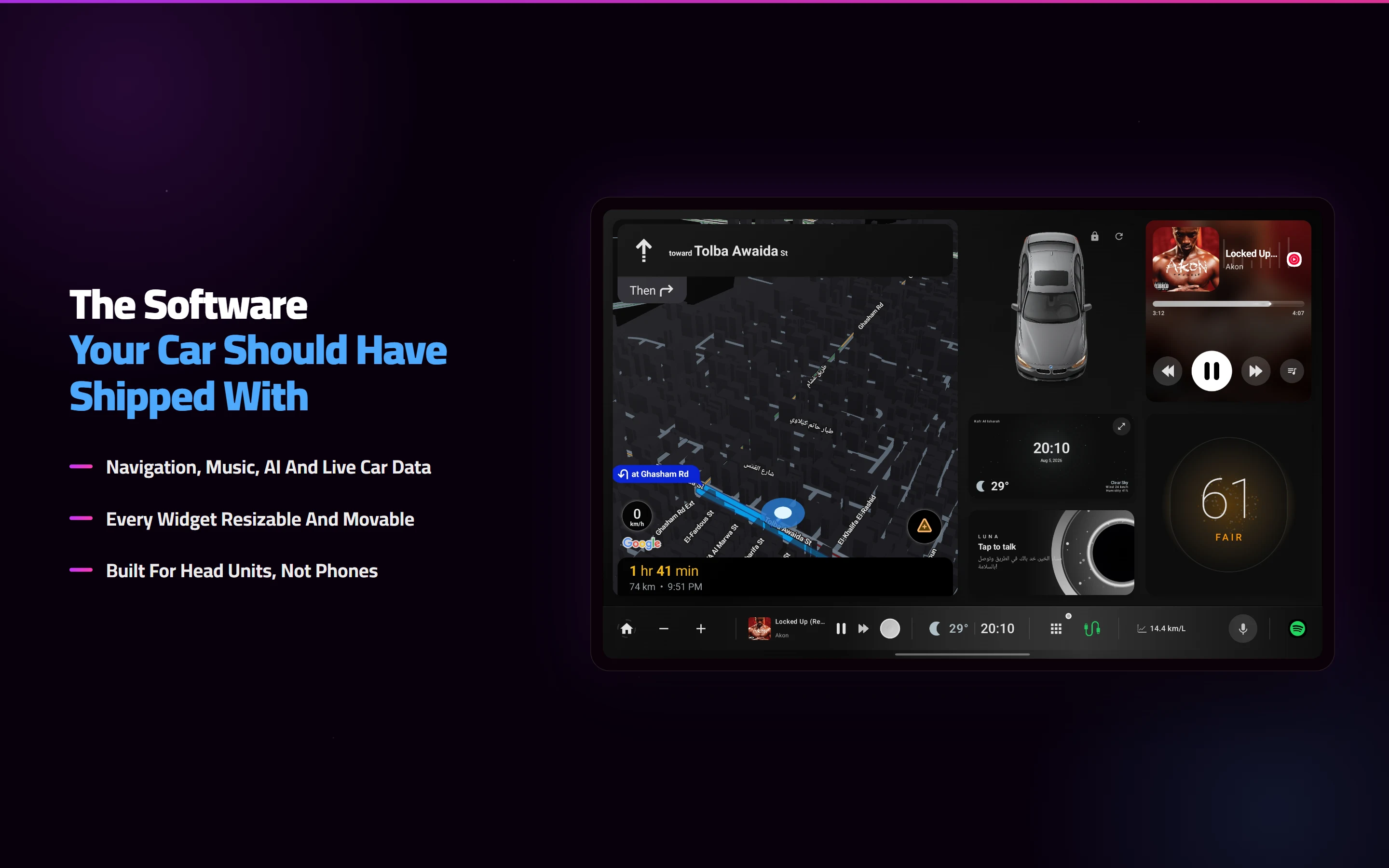 Car Nebula Launcher screenshot